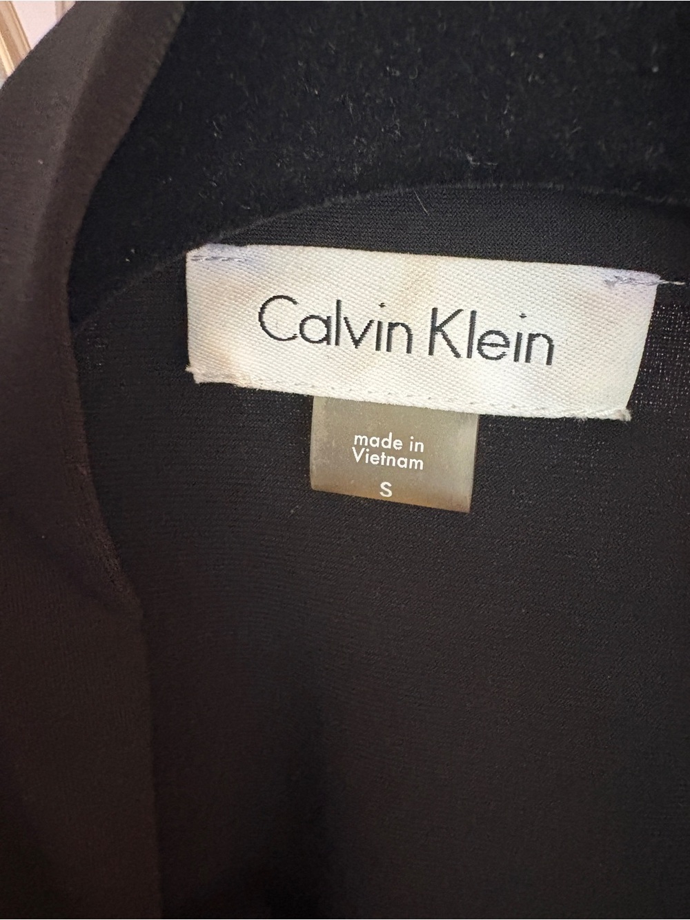 Calvin Klein Black Cropped Open-Front Blazer - Picture 2 of 3